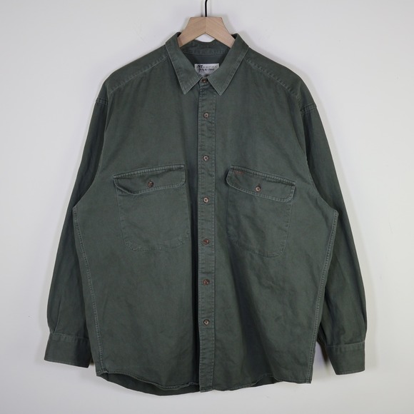 Banana Republic Other - Vintage Banana Republic Safari Travel Button Down Shirt Utility Green‎ Cotton L